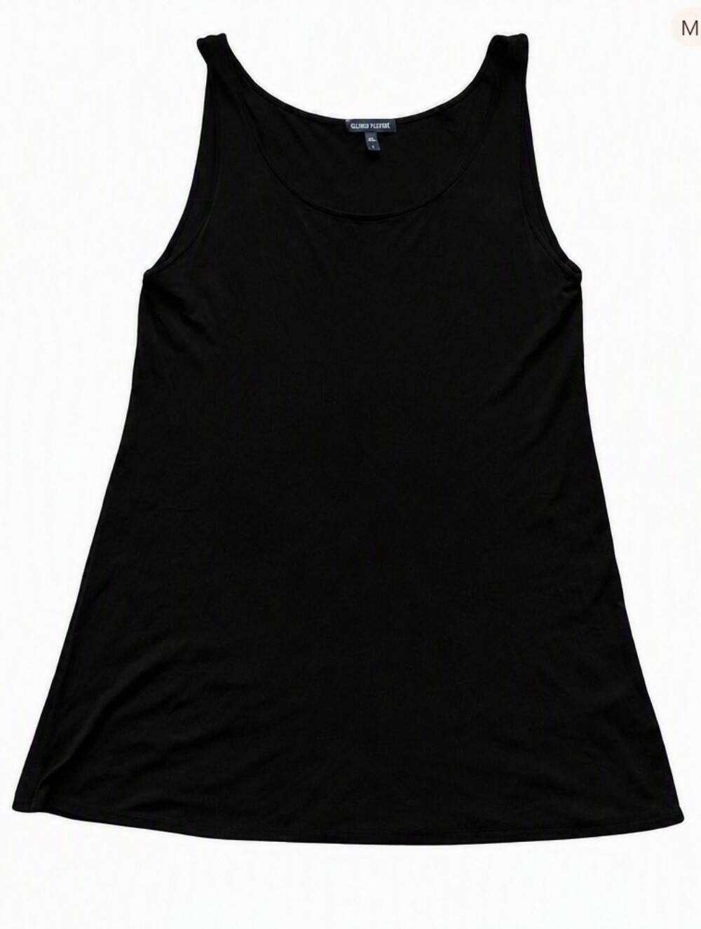 NWOT EILEEN FISHER Stretch Silk Tunic Tank Top | Size S | Black